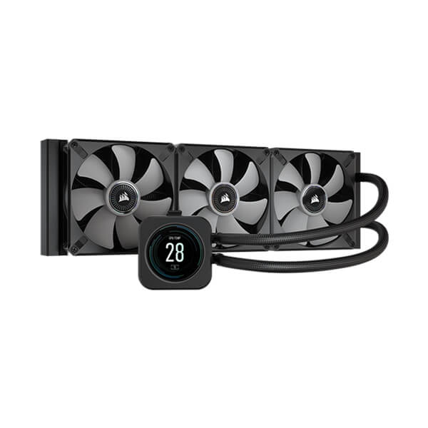 Corsair iCUE H150i Elite LCD Display CPU Liquid Cooler (Black)